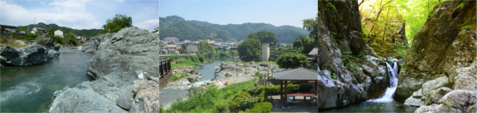 下仁田町内の公園の風景