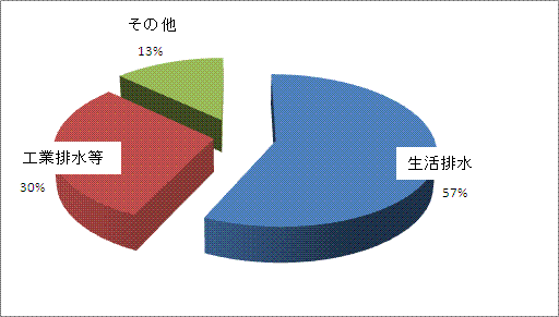 川の汚れの原因グラフ