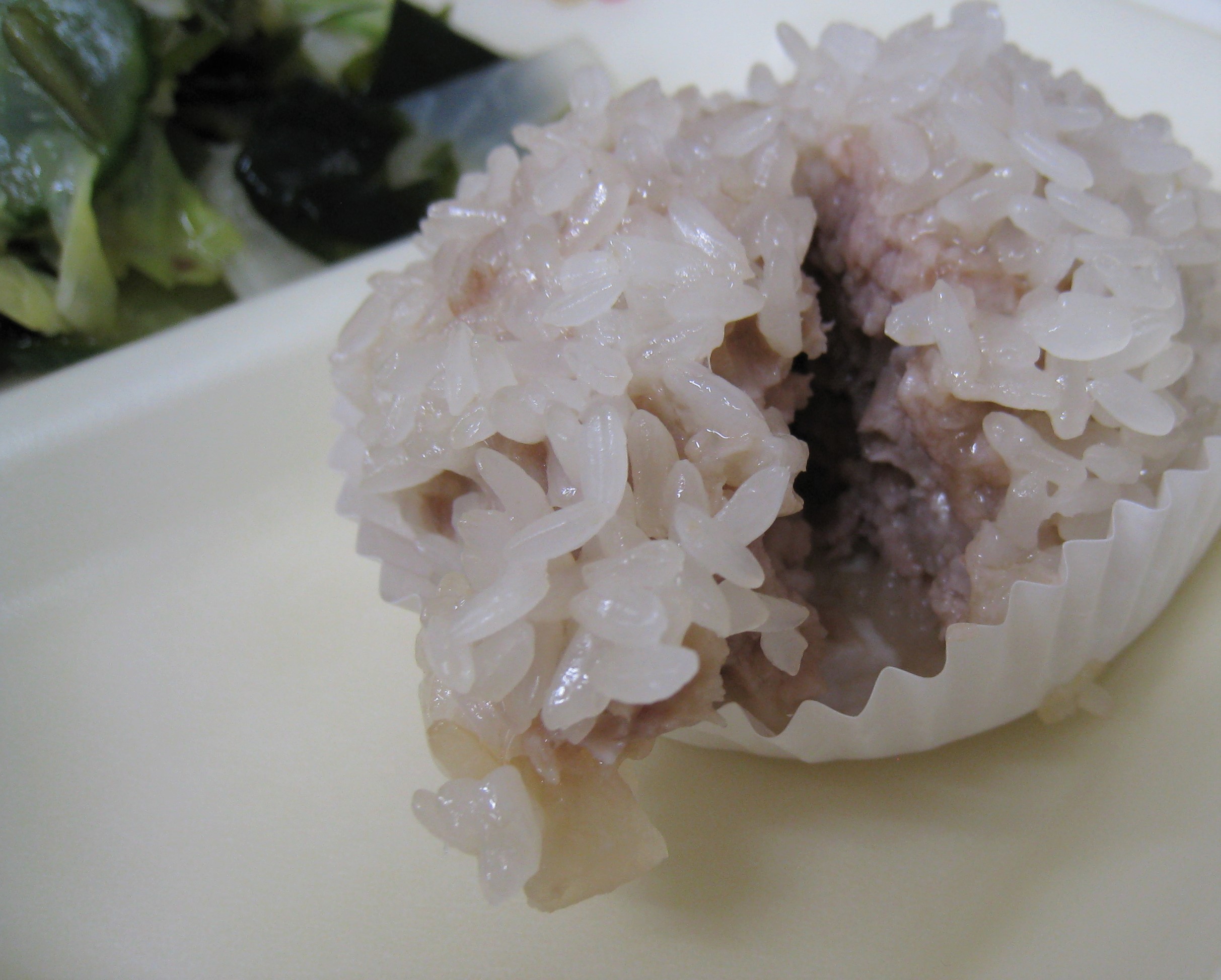 肉団子のもち米蒸し